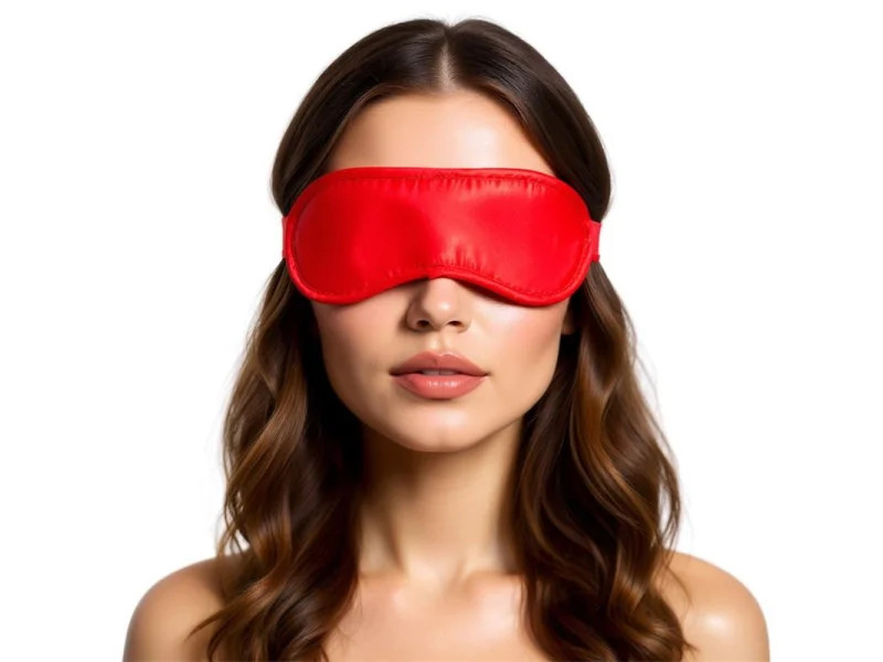 Antifaz de Saten Rojo