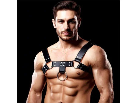 Quovis Arnes Masculino para Bondage Cuero Vegano