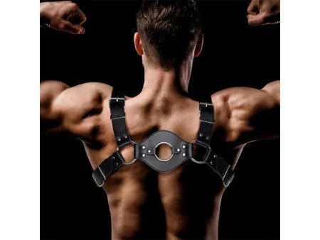 Quovis Arnes Masculino para Bondage Cuero Vegano