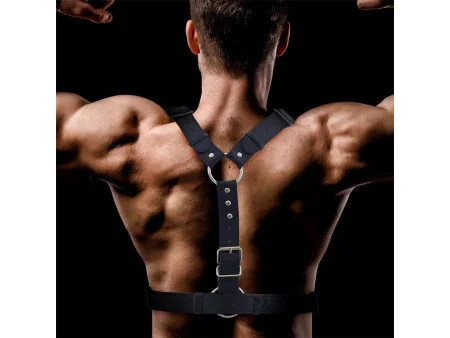 Fabrio Arnes Masculino para Bondage Cuero Vegano