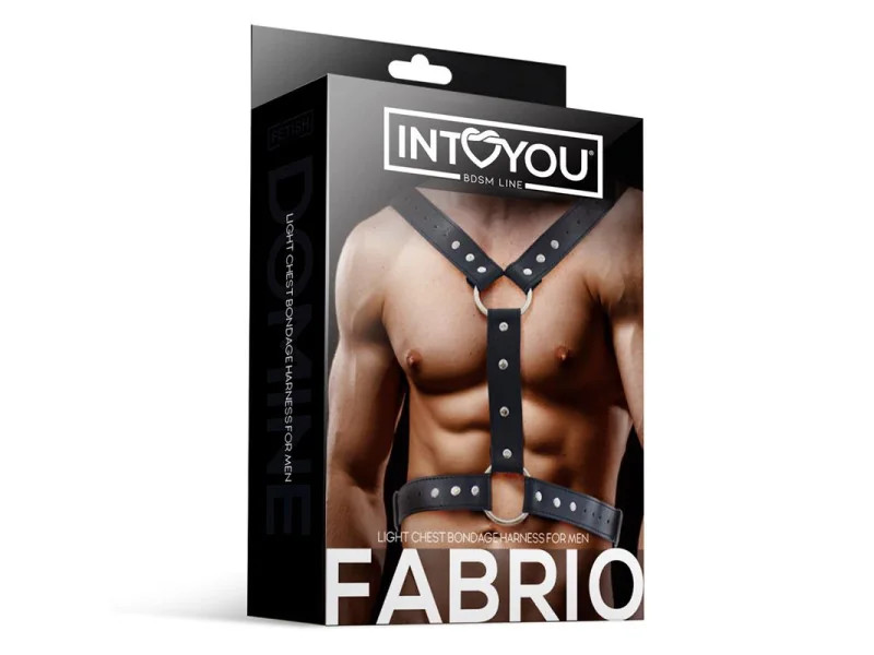 Fabrio Arnes Masculino para Bondage Cuero Vegano