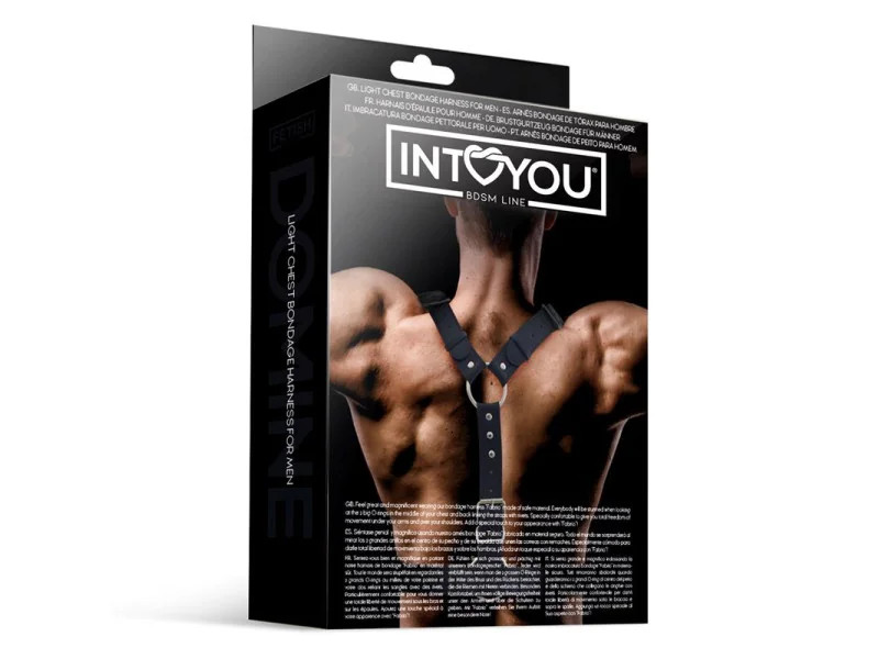 Fabrio Arnes Masculino para Bondage Cuero Vegano