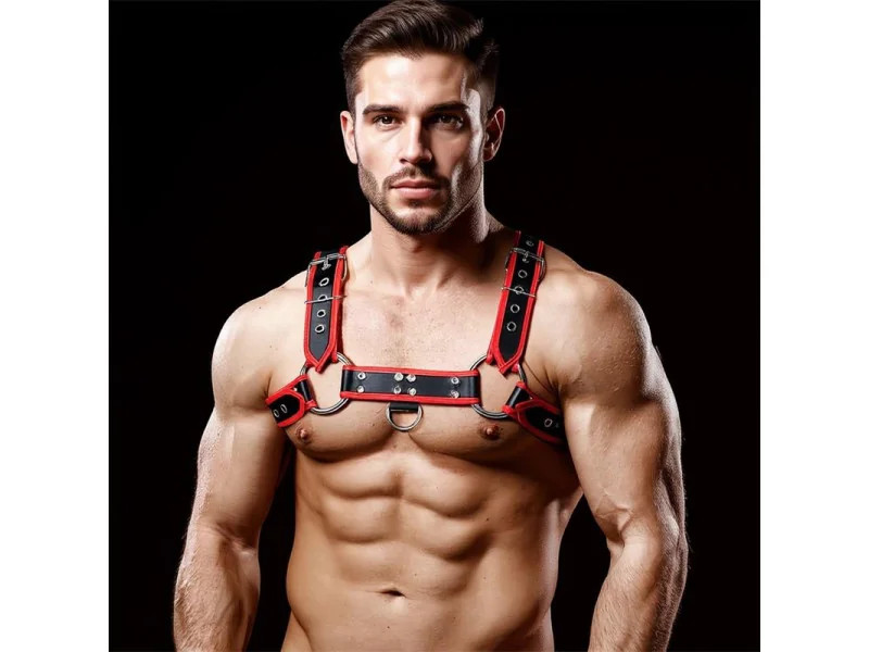 Odiseo Arnes Masculino para el Pecho Cuero Vegano