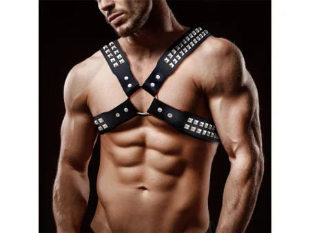 Adonis Arnes Masculino para el Pecho Cuero Vegano
