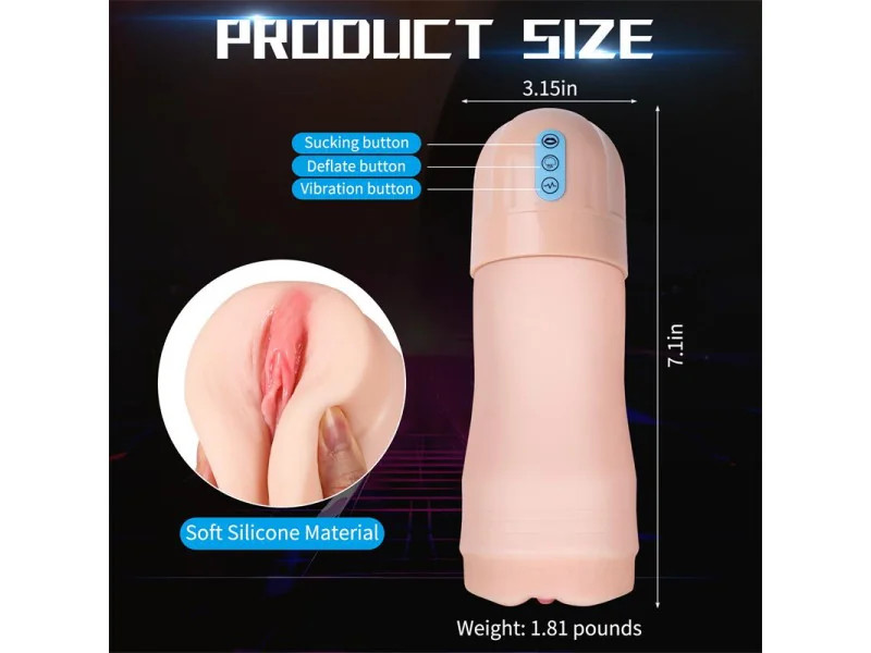 Masturbador con Vibracion y Efecto Succion Suctroker V10 X