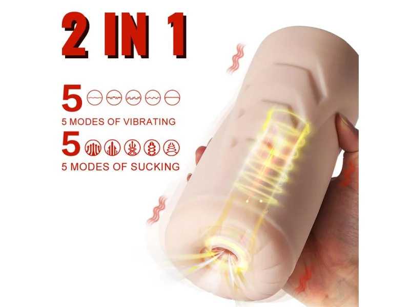 Masturbador con Vibracion y Efecto Succion Suctroker V100 I