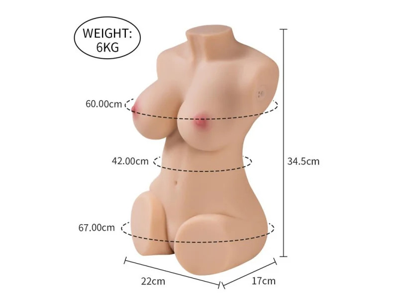 Wendy Torso con Vibracion y Efecto Succion 6 kg