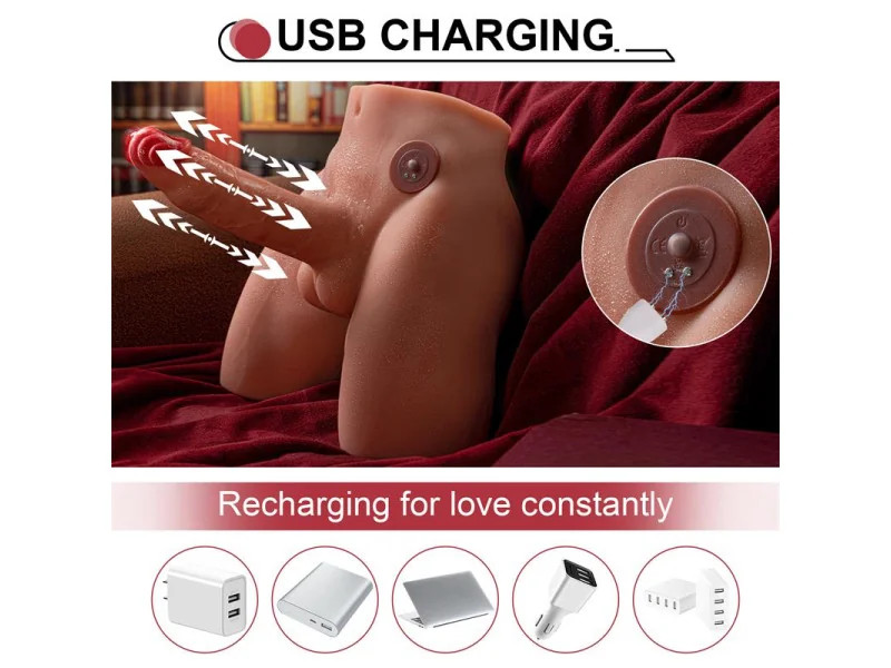 Jason Masturbador con Dildo y Ano Vibracion y Thrusting 41 KG