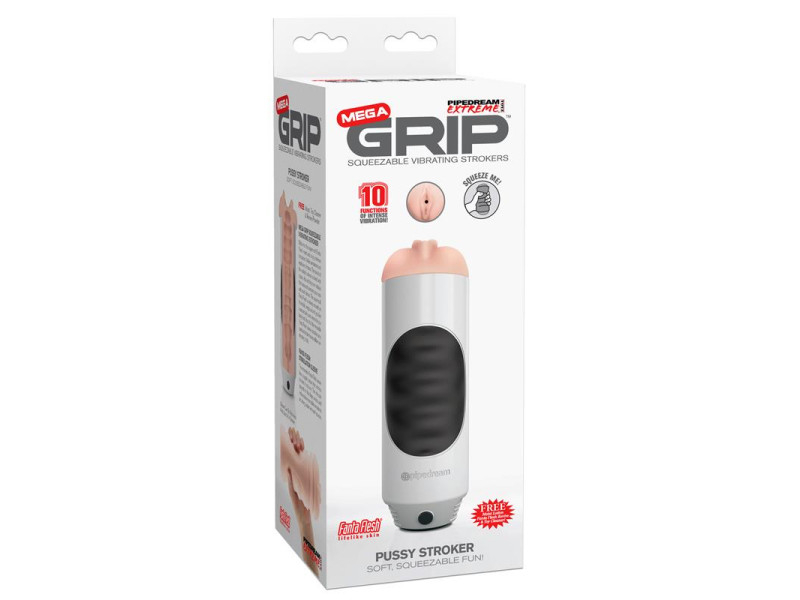 Masturbador Vibrador Mega Grip