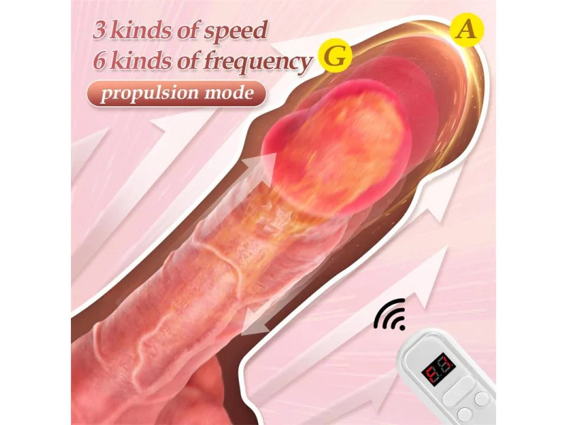 Marshall Dildo con Thrusting y Vibracion 8