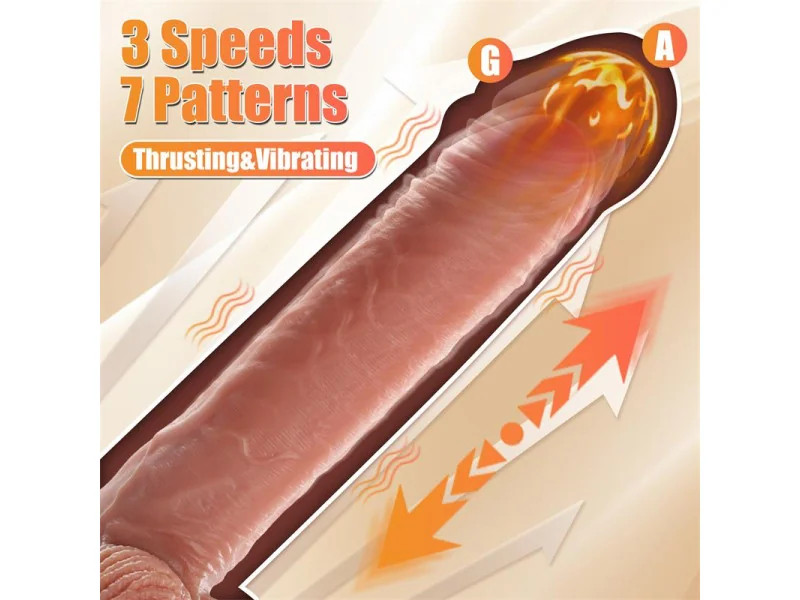 Marvin Dildo con Thrusting y Vibracion 807