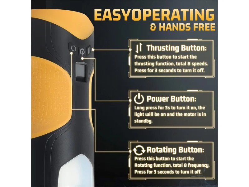 Alston Masturbador con Thrusting y Rotacion