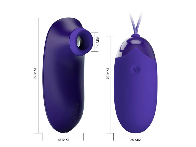 Succionador de Clitoris y Huevo Vibrador
