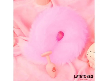 Plug Anal Rosa con Cola de Zorro Rosa Plug Anal Rosa con Cola de Zorro Rosa