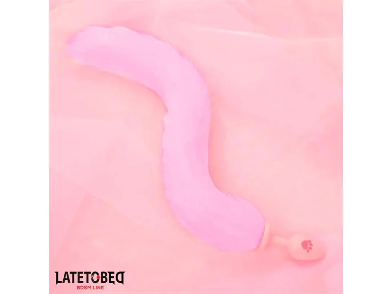 Plug Anal Rosa con Cola de Zorro Rosa