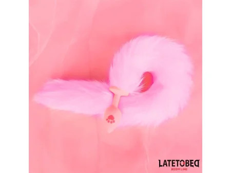 Plug Anal Rosa con Cola de Zorro Rosa Plug Anal Rosa con Cola de Zorro Rosa