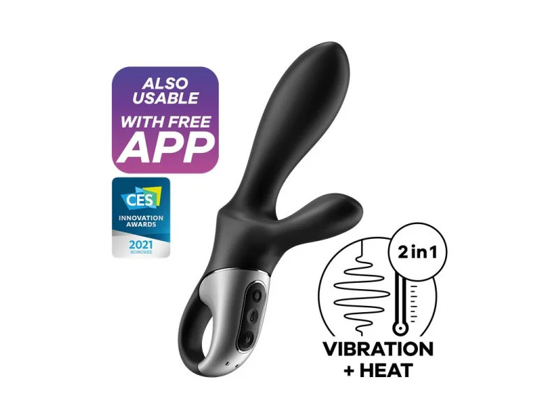 Heat Climax Vibrador con APP Punto G Punto P y Perineo Funcion de Calor USB Magnetico Heat Climax Vibrador con APP Punto G Punto P y Perineo Funcion de Calor USB Magnetico
