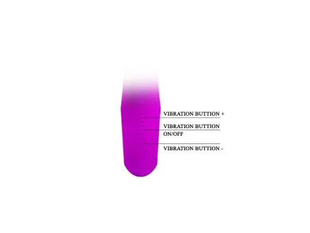 Vibrador Ansel USB Silicona Purpura