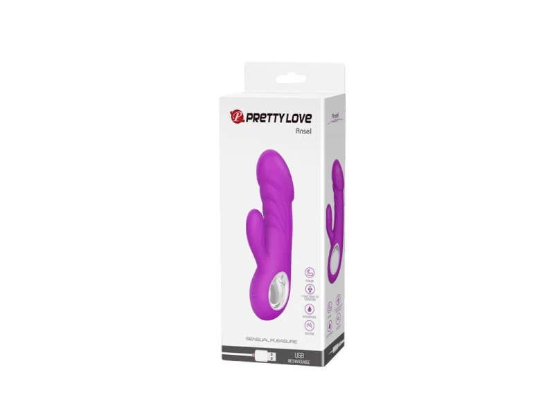 Vibrador Ansel USB Silicona Purpura