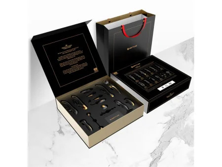 Luxury Set Queens 12 Juguetes Negro y Oro 18k Luxury Set Queens 12 Juguetes Negro y Oro 18k
