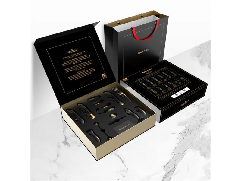 Luxury Set Queens 12 Juguetes Negro y Oro 18k
