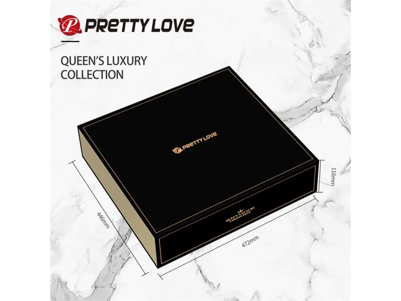 Luxury Set Queens 12 Juguetes Negro y Oro 18k