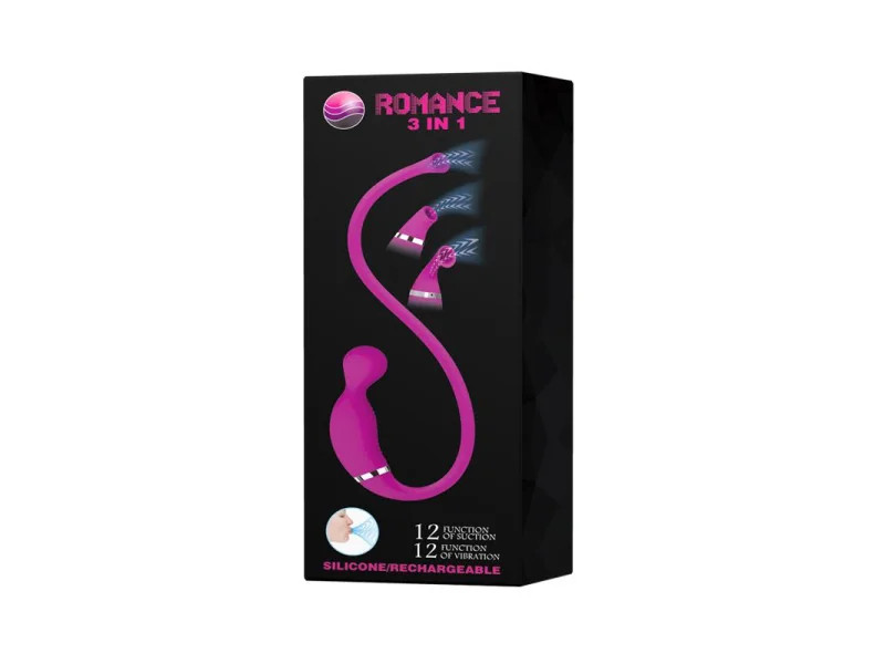 Estimulador con Succion 3 en 1