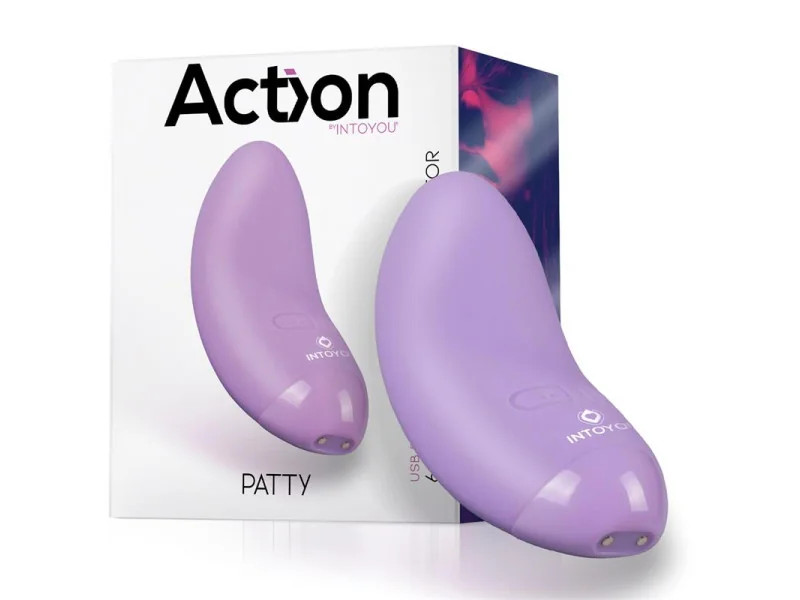 Patty Mini Masajeador Silicona USB Purpura