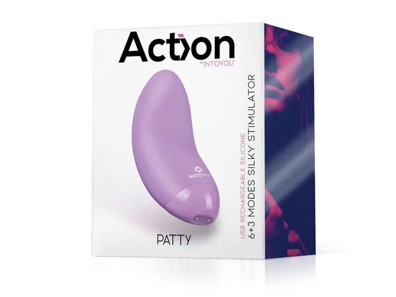 Patty Mini Masajeador Silicona USB Purpura