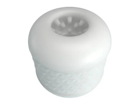 Crystle Masturbador Doble Entrada Blanco