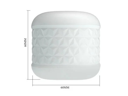 Crystle Masturbador Doble Entrada Blanco