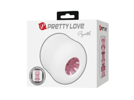 Crystle Masturbador Doble Entrada Blanco