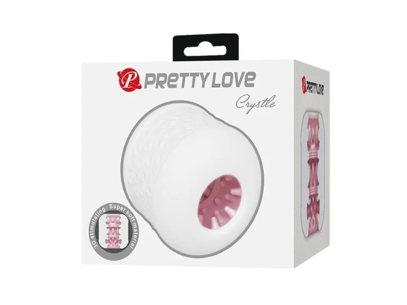Crystle Masturbador Doble Entrada Blanco