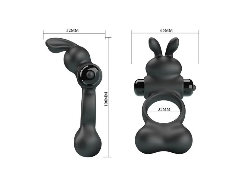 Yusuf Anillo para el Pene con Bolas de Metal 2x33gr