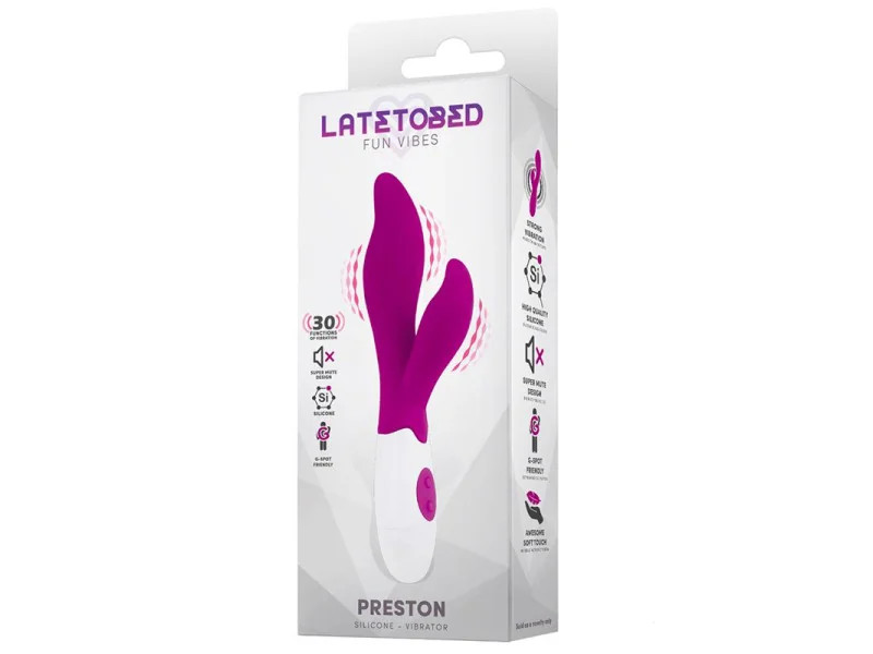 Preston Vibrador con Estimulador Silicona