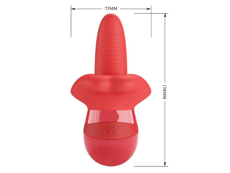 Obelia Estimulador con Vibracion y Movimiento Lengua