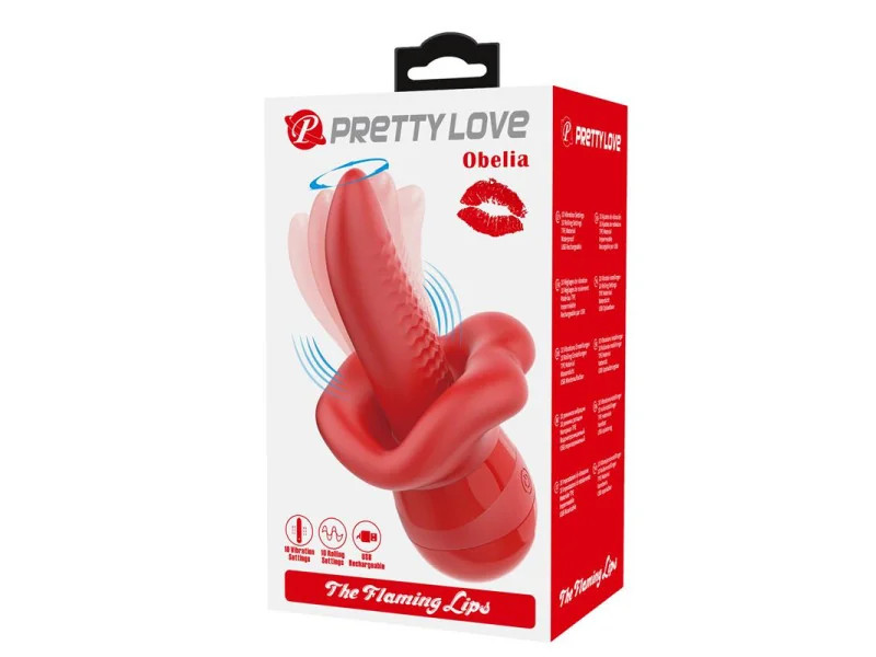 Obelia Estimulador con Vibracion y Movimiento Lengua