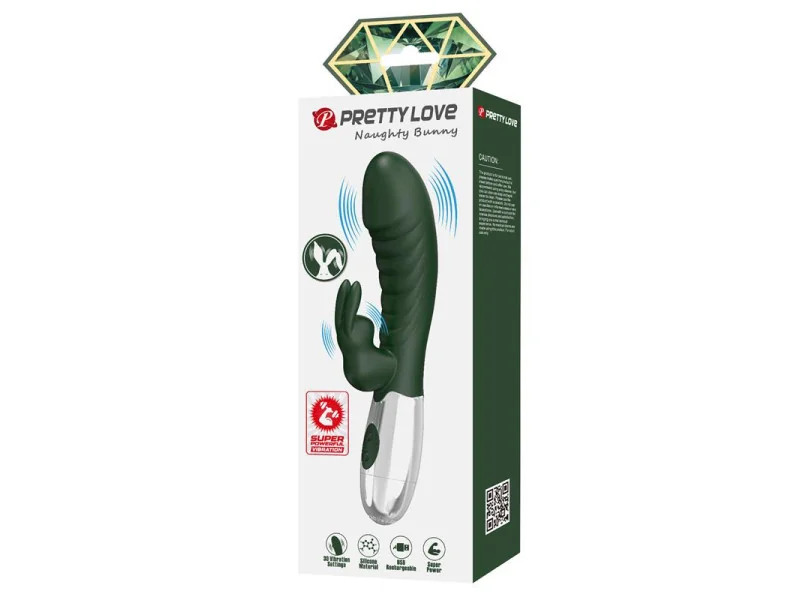 Naughty Bunny Vibrador 30 Funciones Verde