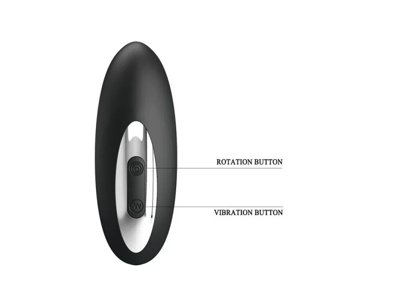 Masajeador Prostatico con Vibracion y Bolas Rotadoras