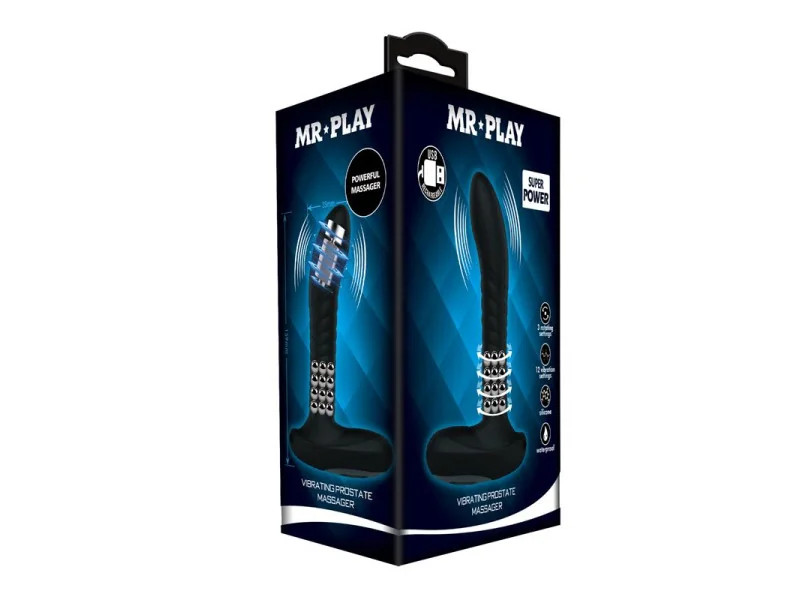 Masajeador Prostatico con Vibracion y Bolas Rotadoras