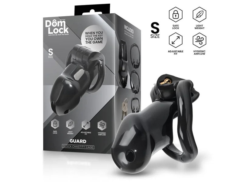Guard Jaula para el Pene con Candado Interno Talla S
