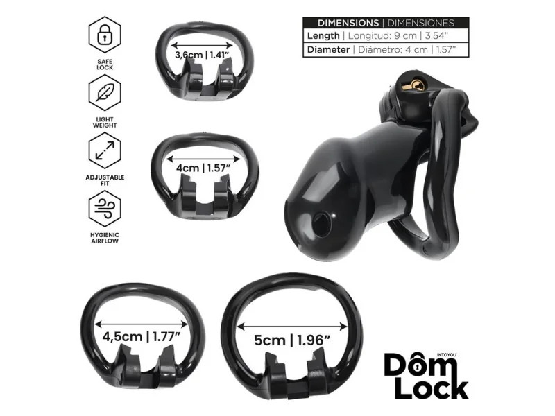 Guard Jaula para el Pene con Candado Interno Talla S