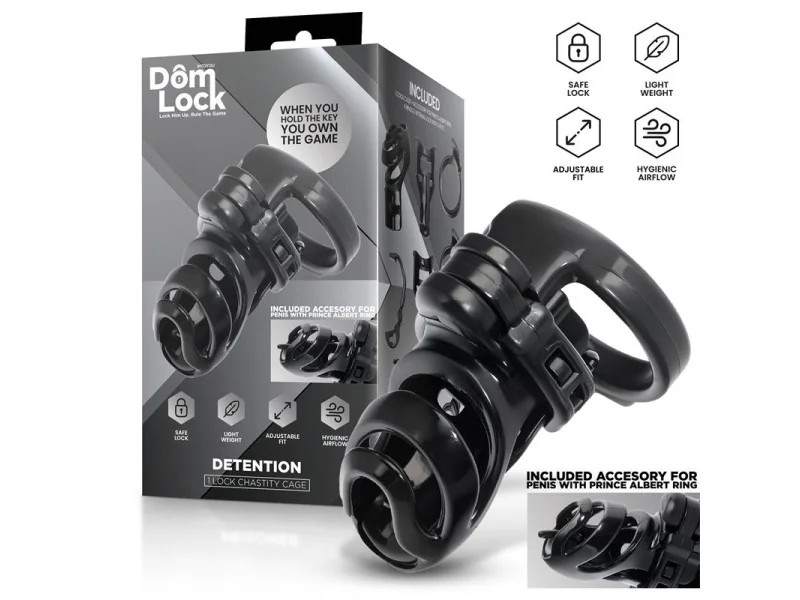 Detention Jaula para el Pene con Accesorio para Prince Albert