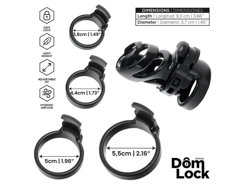 Detention Jaula para el Pene con Accesorio para Prince Albert