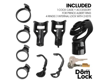 Detention Jaula para el Pene con Accesorio para Prince Albert