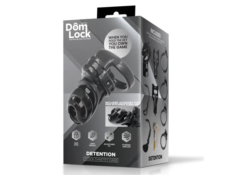 Detention Jaula para el Pene con Accesorio para Prince Albert