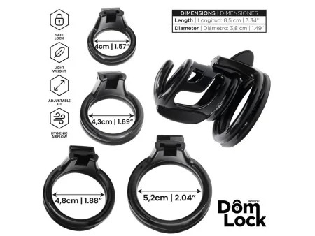 Bars Jaula para el Pene con Candado Interno