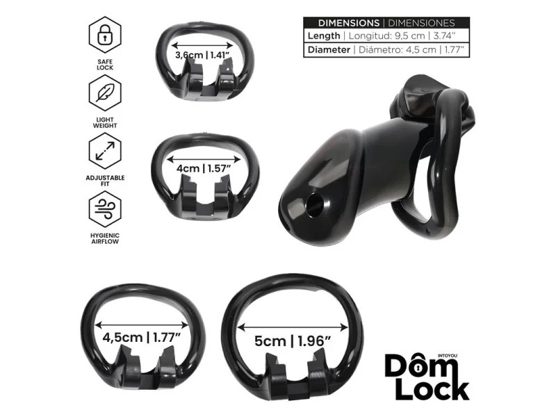 Guard Jaula para el Pene con Candado Interno Talla M