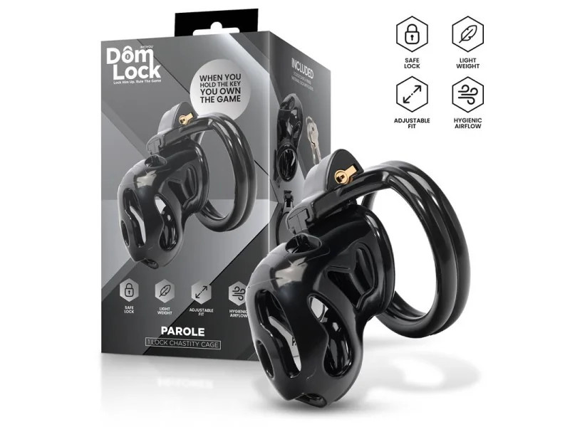 Parole Jaula para el Pene con Candado Interno