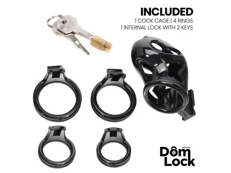 Parole Jaula para el Pene con Candado Interno